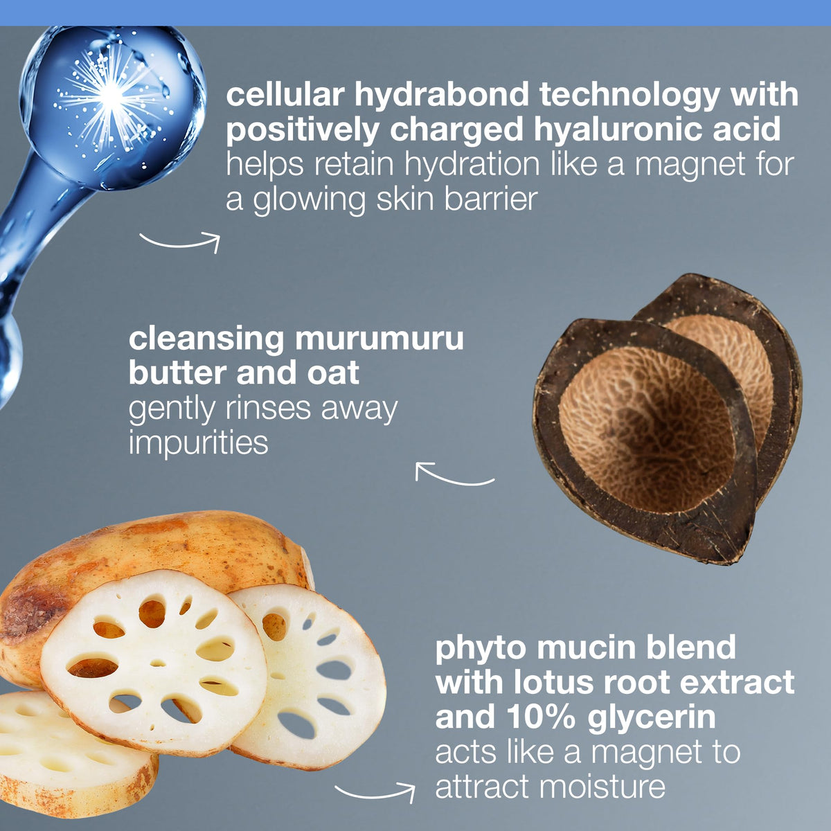Dermalogica Murumuru Butter and Oat texture closeup for gentle cleansing.