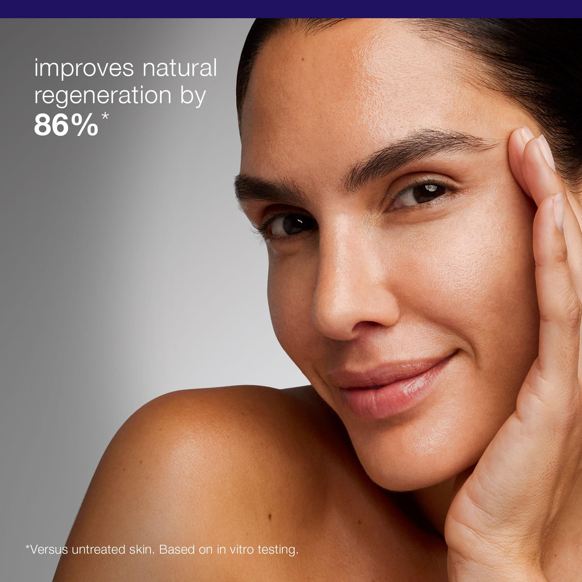 Phyto Nature E2 enzymes demonstrating gentle resurfacing action on skin.