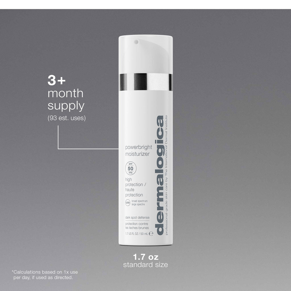 Dermalogica PowerBright Moisturizer SPF50 neck application for comprehensive protection