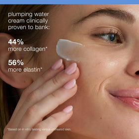 Dermalogica Pro Collagen Banking Water Cream packaging on shelf.