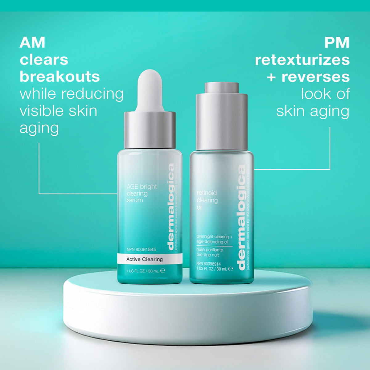 Dermalogica Retinol Clearing Oil glow after overnight use.