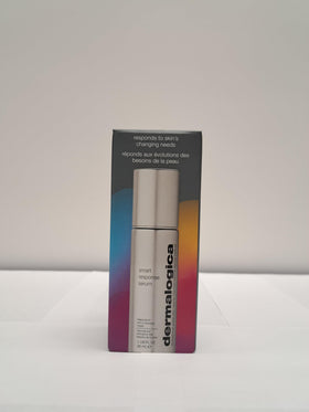 Dermalogica Smart Response Serum packaging box — sleek design signals premium care