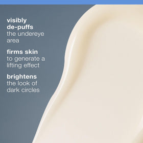 Dermalogica Stress Positive Eye Lift Mask applied under the eyes with a cooling gel-cream.