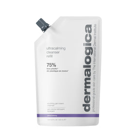 Dermalogica Ultracalming Cleanser bottle front showing soothing gel-cream formula for sensitive skin