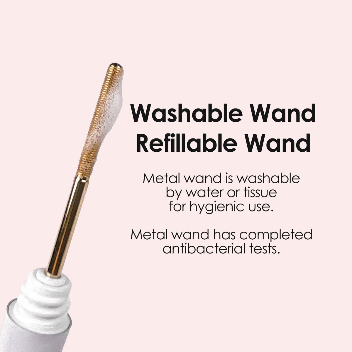 DERMALOGY mascara applied to lashes reveals defined curl and even coverage.