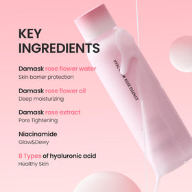 DERMALOGY Hyal Glow Rose Essence fast-absorbing, non-sticky texture for skincare routines