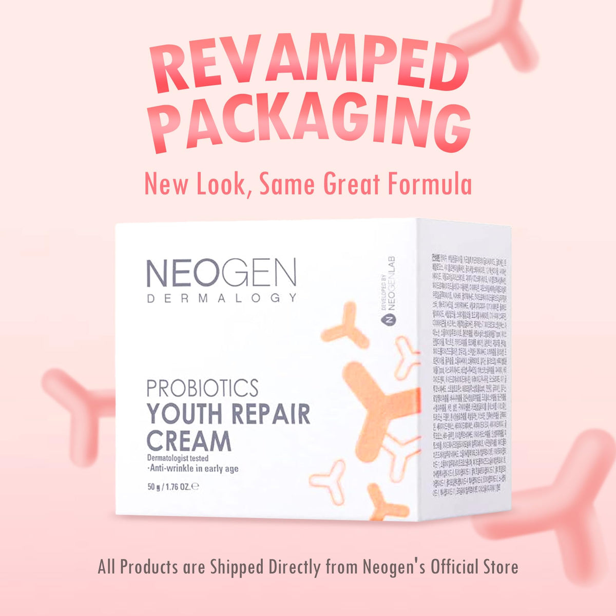 DERMALOGY by NEOGENLAB Youth Repair Cream jar display, illustrating creamy texture and lightweight feel.