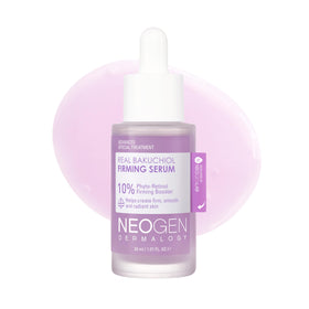 DERMALOGY by NEOGENLAB Real Bakuchiol Serum bottle showcases gentle firming potential for daily care.
