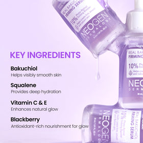 DERMALOGY Real Bakuchiol Serum on skin demonstrates smooth, even application.