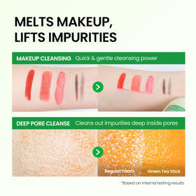 DERMALOGY by NEOGENLAB balm-to-foam texture highlights gentle makeup removal with moisturizing finish