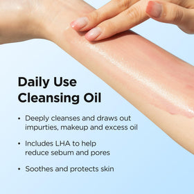 DERMALOGY by NEOGENLAB Calming Cleansing Oil in routine shot—part of your skincare sequence.