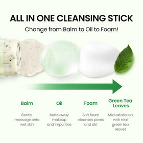 DERMALOGY by NEOGENLAB cleansing-stick application shown on skin for easy use