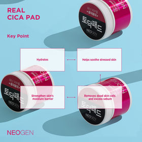 DERMALOGY Real Cica Pad micellar bottle close-up highlights centella cleansing.