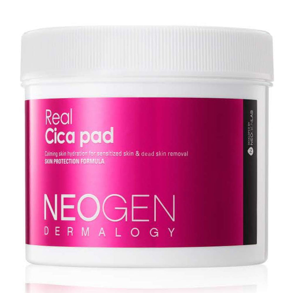 DERMALOGY Real Cica Pad packaging shows a premium design for soothing cleansing.