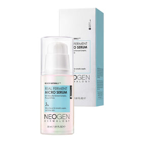 DERMALOGY Real Ferment Micro Serum bottle promotes hydration and glow