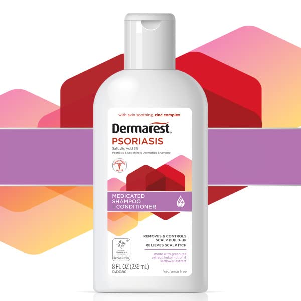 Dermarest zinc complex label signals scalp-scale control without fragrance.