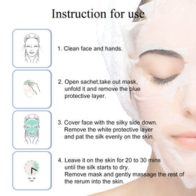 Hyaluronic acid in the sheet provides deep moisture.