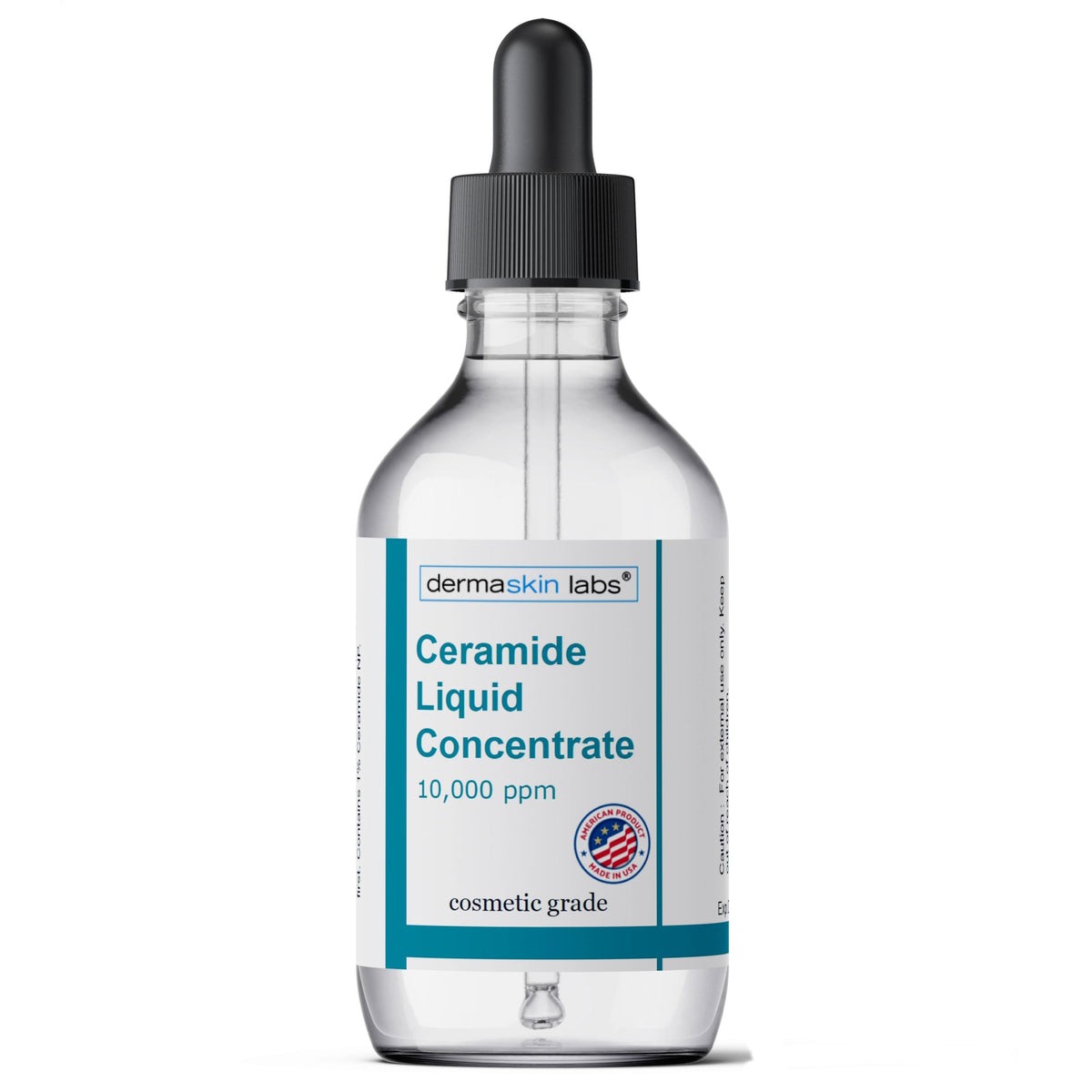Dermaskin Labs Ceramide Concentrate bottle for barrier-friendly skincare formulations.