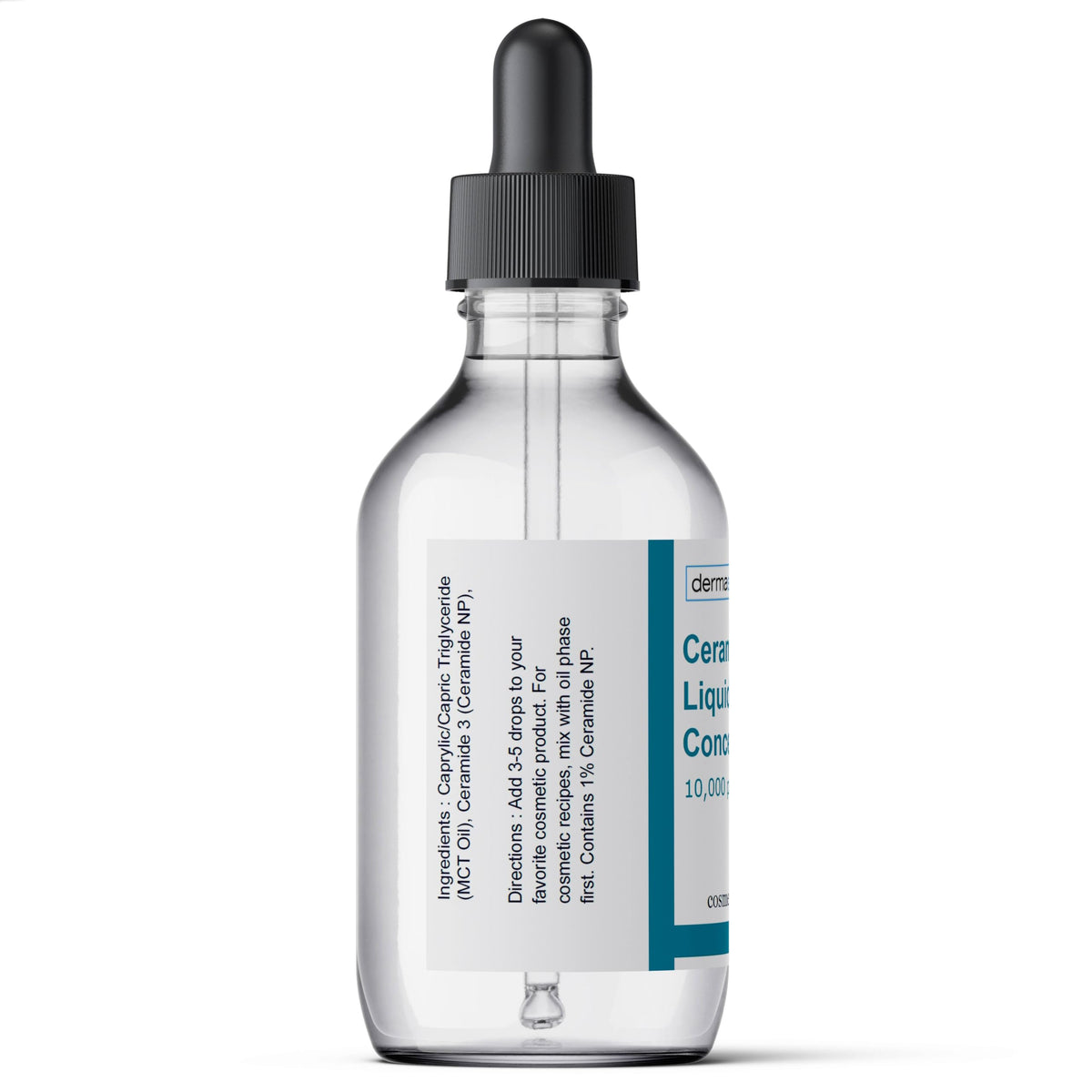 Dermaskin Labs Ceramide Concentrate in hair care seals moisture for shine.