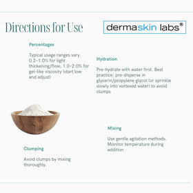 Dermaskin Labs HEC powder shampoo-lather adds slip and foam feel