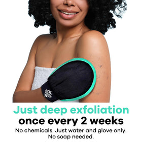 Dermasuri shower scrub glove durable daily exfoliation for spa like routine