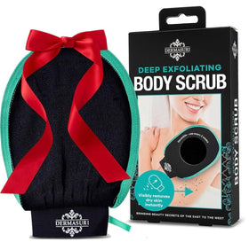 Dermasuri XL exfoliating glove extra large design for versatile body use