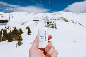 Reef-safe zinc formula from Dermatone protects skin and reefs during sun exposure.