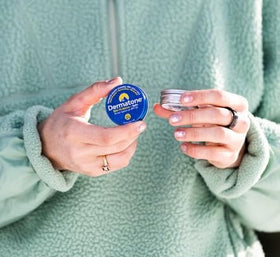 Dermatone SPF23 balm provides sun and wind protection on the go.