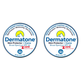 Dermatone SPF30 zinc balm tin showing compact sun protection and moisture