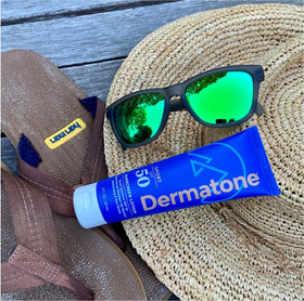 DERMATONE Sport Sunscreen Lotion SPF 50 during a workout resists sweat