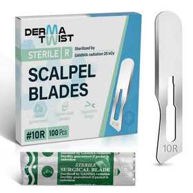 DermaTwist 10R blades pack ready for single-use exfoliation on the face.