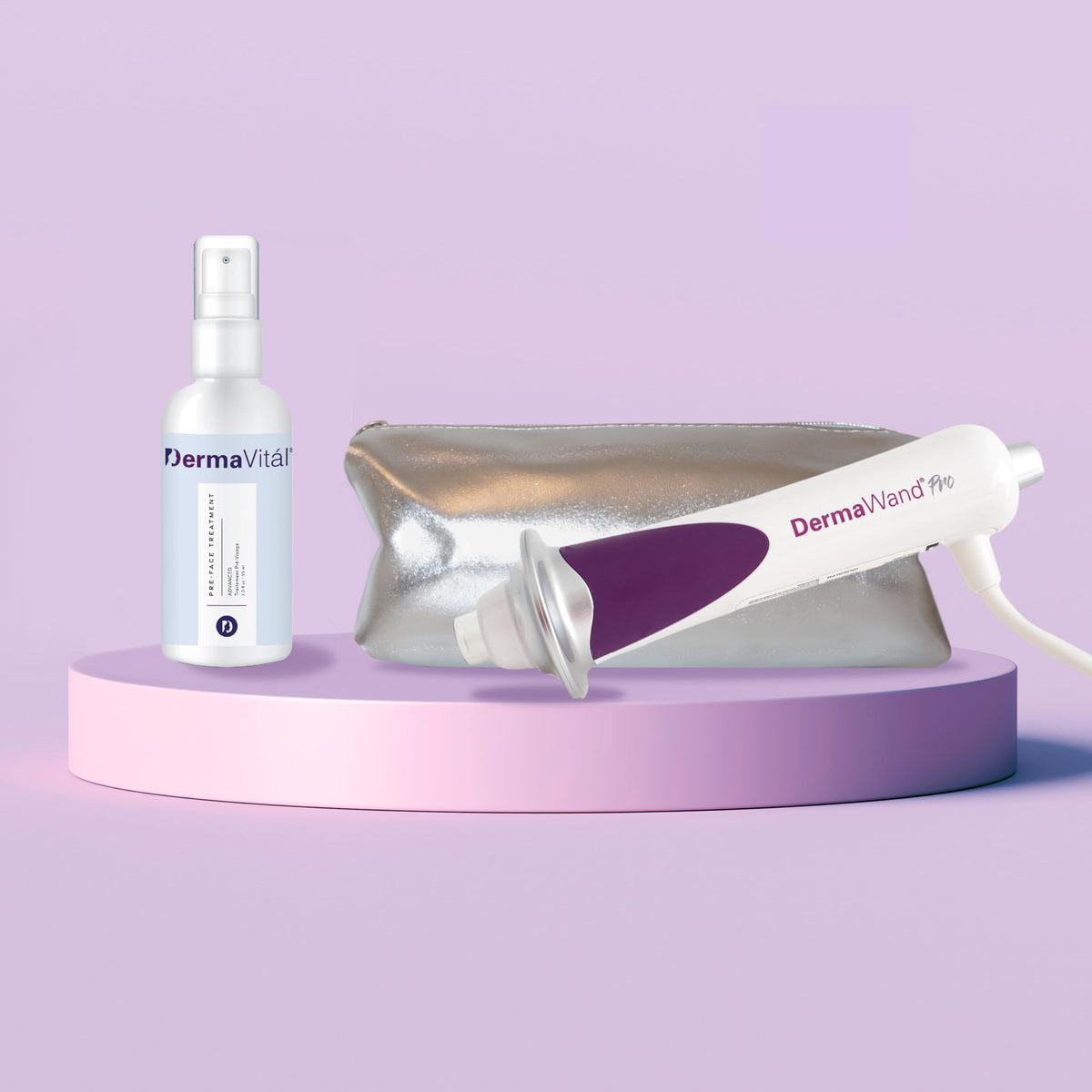 DermaVital Pre-Face Treatment bottle primes skin for absorption