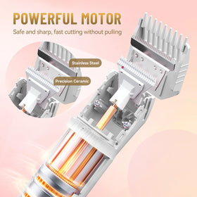 DERMAWAVE body hair trimmer for consistent length on arms and legs.