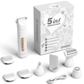 DERMAWAVE cleaning brush included for easy maintenance after grooming.