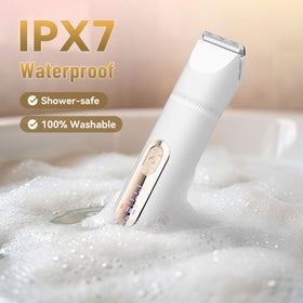 DERMAWAVE rotary razor handles curves with ease during quick touch-ups.