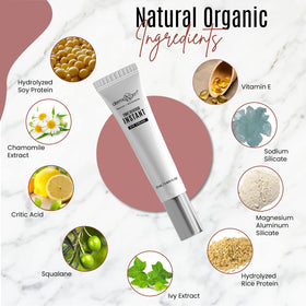 DERMAXGEN Instant Eyelift Cream applying a pea-sized amount for daily care