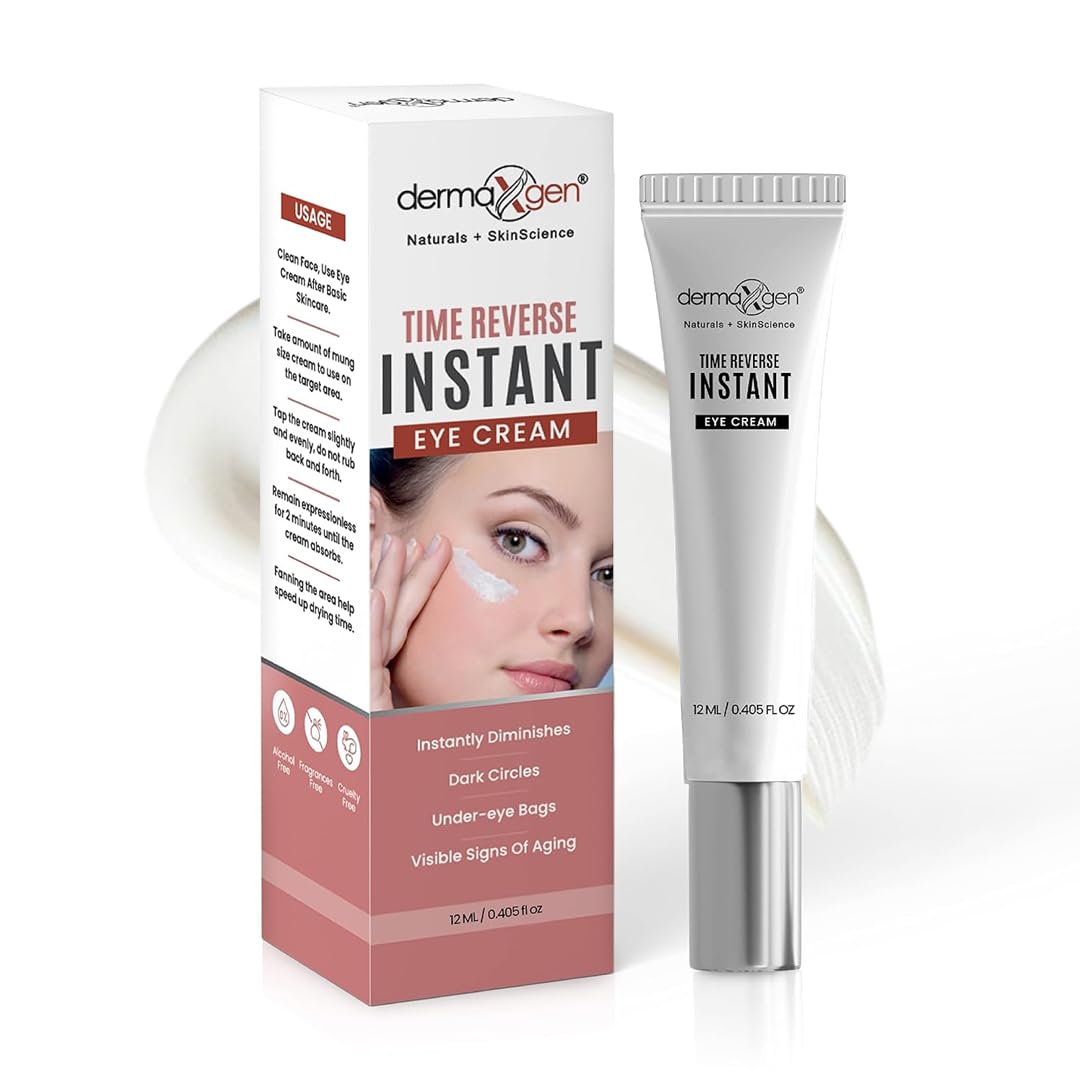 DERMAXGEN Instant Eyelift Cream bottle-dispense for fast under-eye brightening