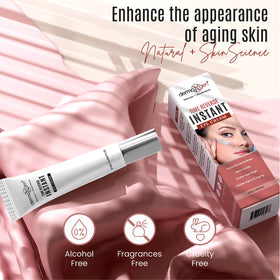 DERMAXGEN Instant Eyelift Cream packaging highlights premium skincare design