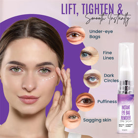 DERMAXGEN instant under eye cream texture shows smooth glide and quick absorption