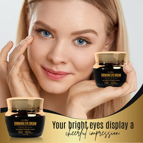 DERMAXGEN Vitamin C + Turmeric Eye Cream bottle close-up showing sleek design for daily use