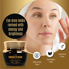 DERMAXGEN under-eye area during application shows soothing, hydrating care