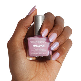 Dermelect Makeover Lilac nail texture displaying smooth ridges.