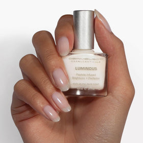 Dermelect nail discoloration close-up showing potential reduction in yellowing.