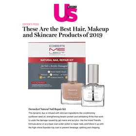 Dermelect Protective Top Coat providing a glossy, lasting finish for natural nails.