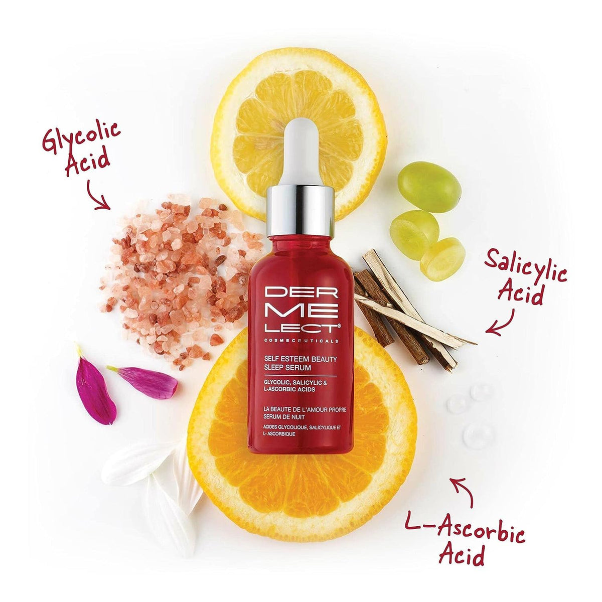 Dermelect packaging box displays premium cosmeceutical skincare quality.