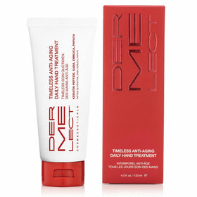 Dermelect Timeless Hand Treatment bottle highlights premium hydration and elegance