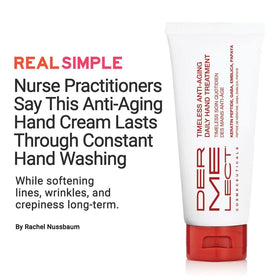 Dermelect Timeless Hand Treatment water reactivation shown supporting sustained moisture