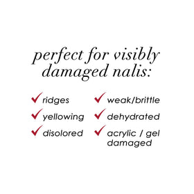 Dermelect Transfix Nail Restore Base Coat on nails after color shows refined look