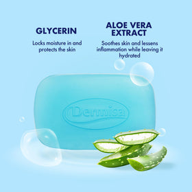 Dermisa glycerin bar hand-application—smooth cleansing routine for daily use.