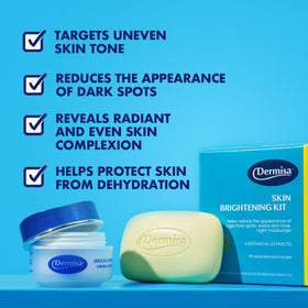 Dermisa brightening bar closeup shows gentle cleansing